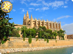 The cathedral in Palma de Mallorca